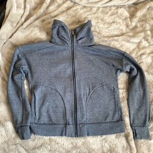 LULULEMON Grey Zip Sweater Size 12